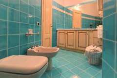 blue bathroom